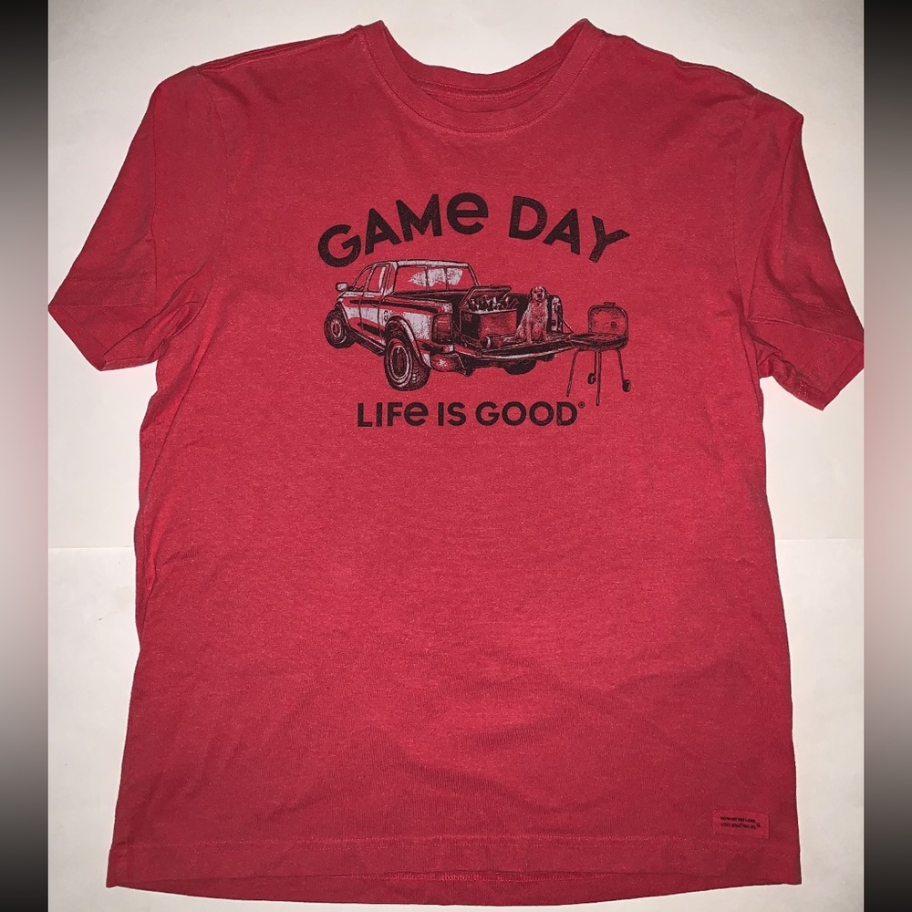 Life is Good “GAME DAY” Crusher Tee Unisex Medium